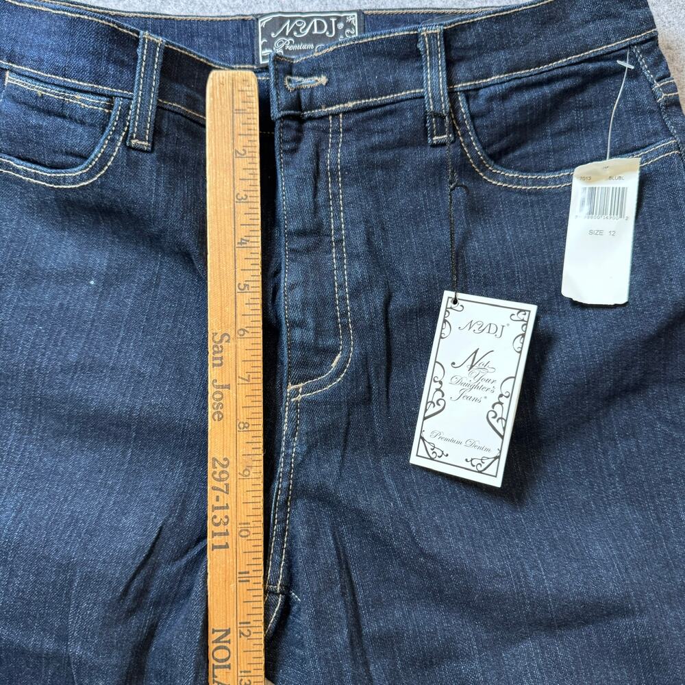 NYDJ Capri Jeans Womens 12 NWT Dark Wash Tummy Tuck Denim Cropped USA - Picture 10 of 14